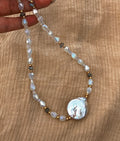 Collar Opalite Cristales Iridiscentes | Joyería Handmade
