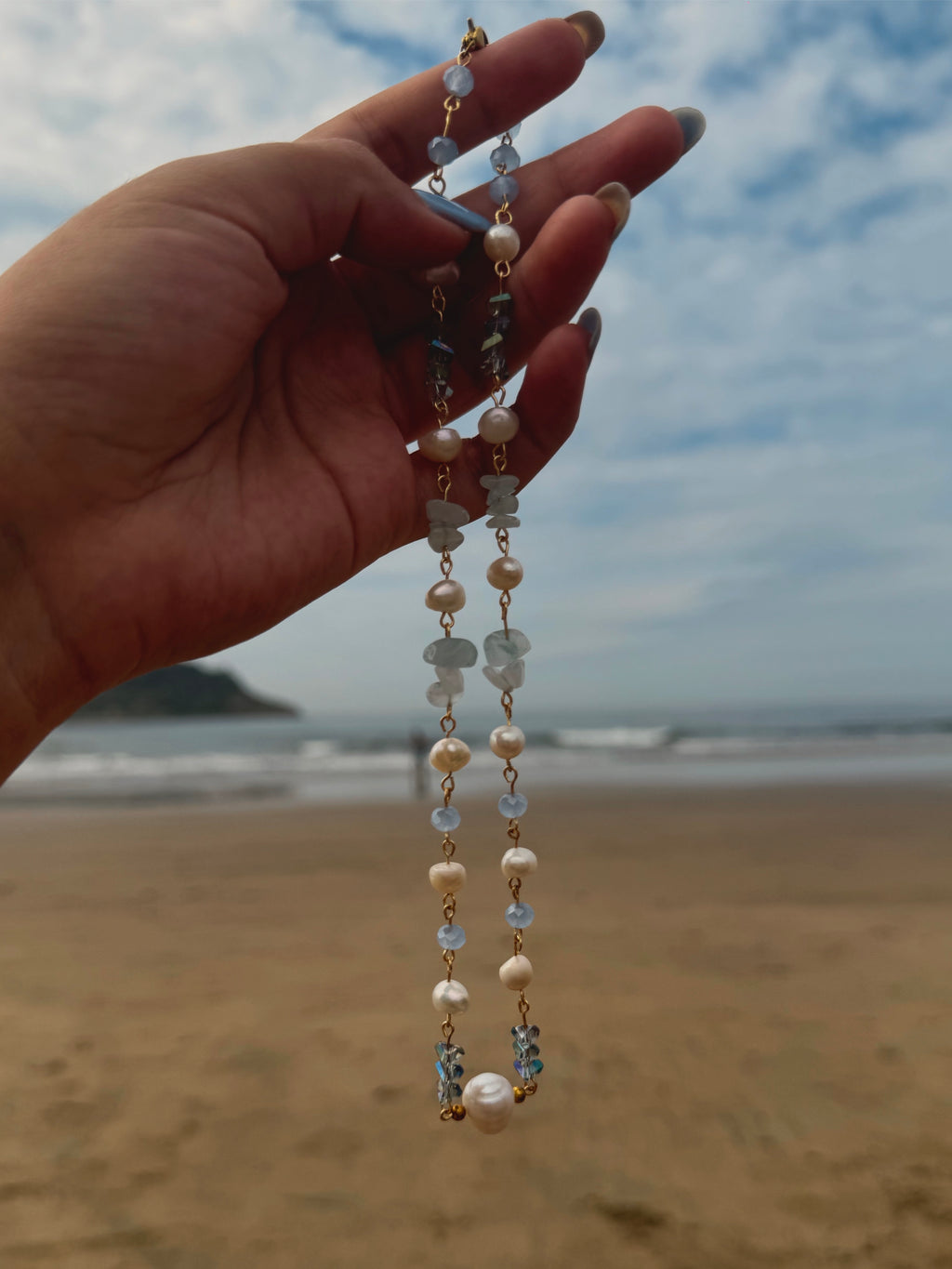 Collar Marbella Perlas y Cristales | Joyería Artesanal Solène